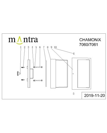 CHAMONIX * PLAFÓN/APLIQUE EXTERIOR GRIS OSCURO LED IP65 - 9W - 3000K